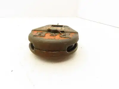 P&H 1/2 Ton Single Sheave Crane Hoist Swivel Hook Snatch Block 1000 Lb Load