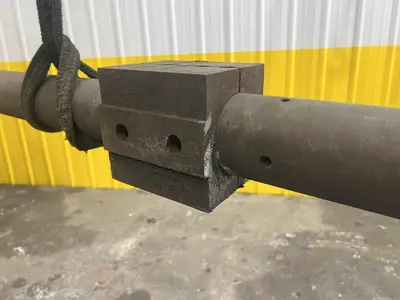 4" DIAMETER X 105" LONG BORING BAR WITH MORSE TAPER: STOCK #20650