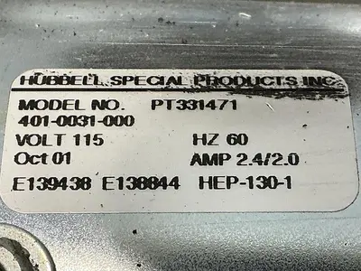 USED HUBBELL SPECIAL PRODUCT MC42-1014H M-1773 11-2001