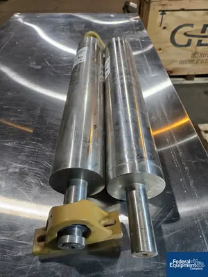 Unknown (2) Chromed Rollers, 22" X 4"