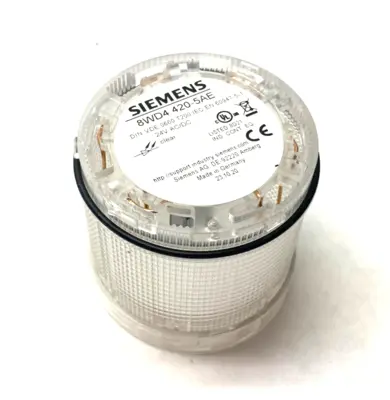 USED SIEMENS CONTINUOUS STACK LIGHT CLEAR 24V AC/DC