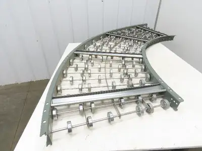 Hytrol 24"x 90 Deg Skatewheel Conveyor Section 22"BF Steel Gravity Roller