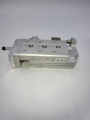 USED SMC SMC AIR SLIDE TABLE: 50 MM STROKE LG, 16 MM BORE DIA, MXS16-50