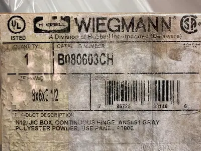 New | in-Stock WIEGMANN CD000330 Miscellaneous Equipment (Electrical & Power) Ohio US | Surplus Asset Holdings #1241890