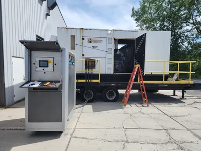 USED PERKINS 475KW TRAILER MOUNTED DIESEL GENERATOR