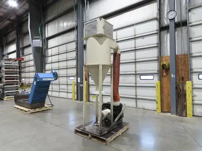 Cincinnati Fan PB-15A Cyclone Dust Collector Mesh Filter 5Gal 2600cfm 10Hp 112"H