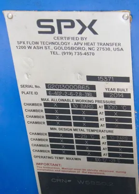 NEW SPX APV