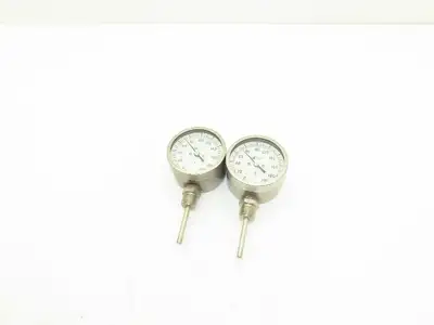 Weksler Instruments BM2-23 Thermometer 0-200°F 3" Dial Guage 1/2" NPT Lot of 2