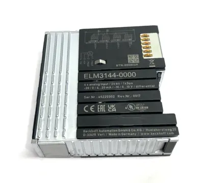 USED BECKHOFF MULTI-FUNCTION ETHERCAT TERMINAL, 4-CHANNEL ANALOG INPUT