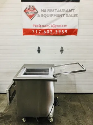 Silver King SKF 22.5 Drop In Dipping Cab W/Delfield SC-36” SS Ref Serving Cart