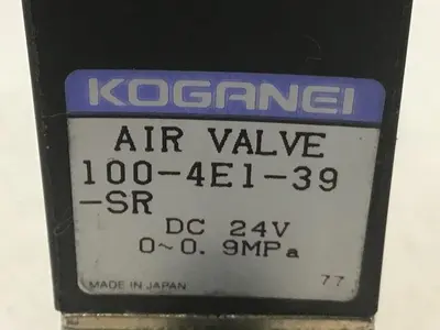 Used KOGANEI 100-4E1-39-SR Valves/Fittings Michigan US | Ideal Machinery #1318642
