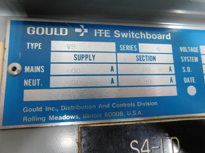 Used Gould _UNKNOWN_ Electrical Panels Ohio US | Equipment Recovery Corp. #1330737
