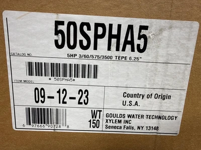 Goulds 50SPHA5 Centrifugal Pumps | Fram Fram LLC (12)