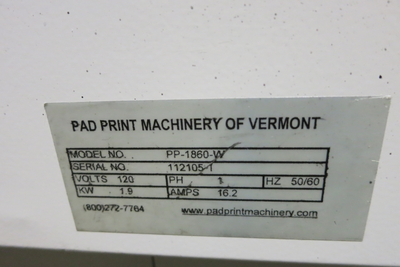 USED PAD PRINT PP-1860-W