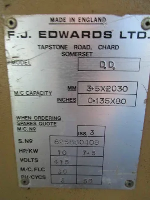 Edwards DD Guillotine