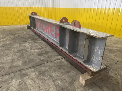 55 TON X 17’ LONG ARCHER STEEL SPREADER BAR / LIFTING BEAM: STOCK #22975
