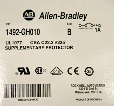 LOT OF 3 ALLEN BRADLEY 1492-GH010 CIRCUIT BREAKER 1492GH010 NEW, SURPLUS