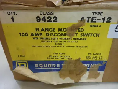 NEW SQUARE D 9422ATE-12