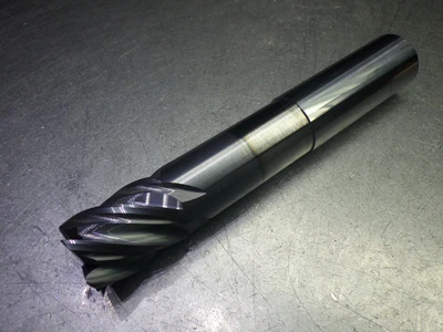 Monster 1" 5 Flute Carbide CR Endmill 1" Shank .03" R 295-054111 (LOC3587)