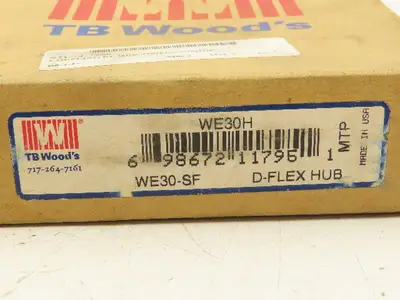 TB Woods WE30-SF D-Flex Hub 3-1/16" Finished Bore