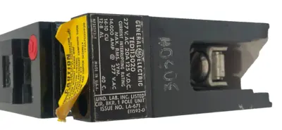 NEW GENERAL ELECTRIC TED113020 WL CIRCUIT BREAKER