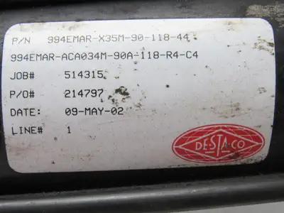 De-Sta-Co 994EMAR-X35M-90-118-44 Pneumatic Hold Down Power Clamp Toggle Lock