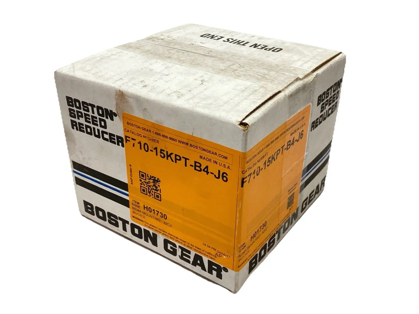 New | in-Stock Boston Gear 700 Series Worm Gear Speed Reducer 15:1 Speed Reducers Michigan US | Maverick Industrial Sales #1400023