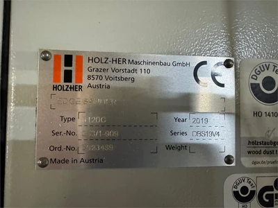 USED 2019 HOLZ-HER "TECTRA 6120
