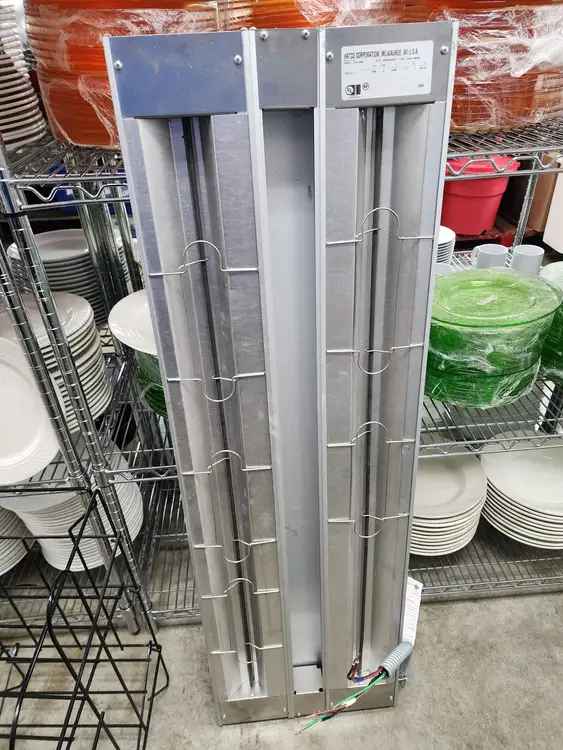 Used Hatco Used Hatco GRAH-48D6 48" High Watts Infrared Strip Warmer - Double Rod, 240v/1ph Heat Lamps (Food) Illinois US | Falcon Restaurant Supply #1376561