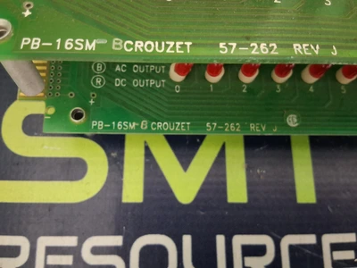 CROUZET 57-262 REV J PB-16SM POSITION I/O RACK