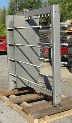 SPC7472  Heat Exchanger 549 sq.ft. Waukesha Cherry Burrell plate heat exchanger, Stainless Steel