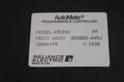 NEW Reliance Electric  45C340 MECH ASSY 802820-24RJ 1GNA0199 V 0038 STOCK 5446