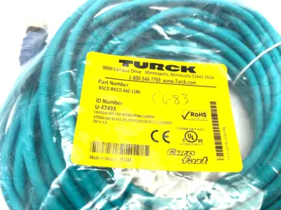 NEW TURCK EUROFAST DOUBLE ENDED CORDSET
