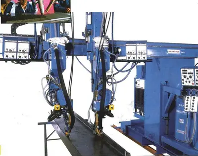 USED ESAB WELDING CRANE FOR COMPOSITE BEAMS