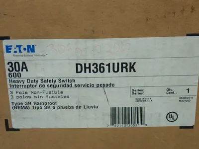 New | in-Stock EATON DH361URK Disconnects Ohio US | HGR 24 #1004439