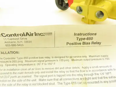 Used CONTROLAIR _UNKNOWN_ Parts (Hydraulics and Pneumatics) | Arrow Industrial #636032