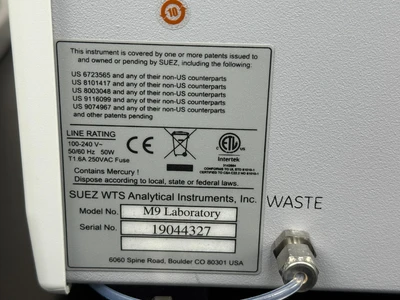 Used Sievers / Veolia Water Technologies M9 Laboratory TOC Analyzer TOC Analyzers Missouri US | BioLabTek #1384017