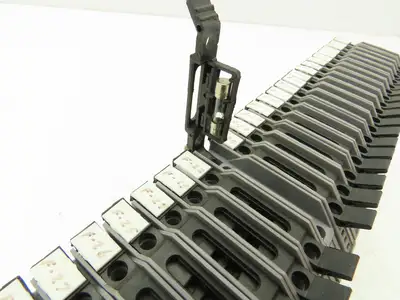 Morsettitalia EURO S4LH DIN Rail Terminal Block W/Fuse Holders Read Description