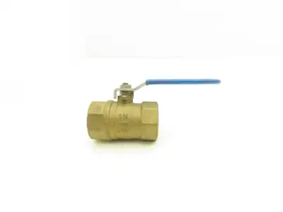 Jamesbury Ser 300 1-1/4" NPT Brass Ball Valve Stainless Steel Ball Lot of 6