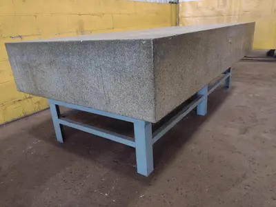 8' X 4' X 14" ROCK OF AGES PRECISION LAYOUT INSPECTION GRANITE TABLE: STOCK #23794