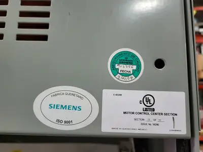 100 hp Motor Control Center Unit