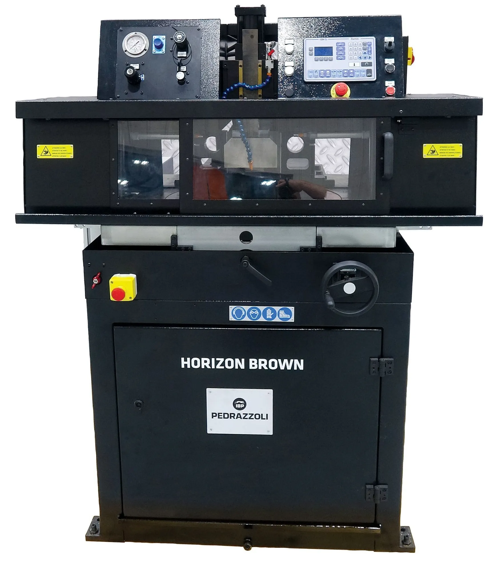 NEW PEDRAZZOLI HB450SA Horizon Brown Semiautomatic Circular Upcut Saw - 480V