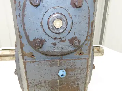 Boston Gear Worm Gearbox 150:1 Ratio Double Reducer 12rpm 182T Dual Shaft Output