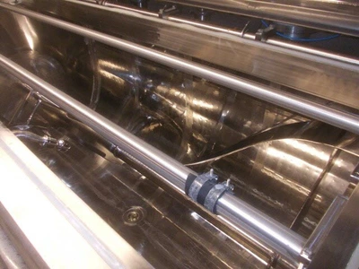 6,000L Azzini S/S JKTD U Trough Mixer