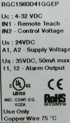 NEW CARLO GAVAZZI RGC1S60D41GGEP CONTACTOR