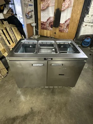 174-0201 Delfield 48" Self Contained Sandwich Prep Table Cooler