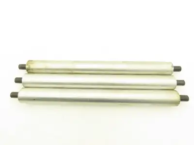 Aluminum Idler Conveyor Roller 1.9" Dia 49mm 18-7/8" Face 21-5/8"OAL  Lot of 3