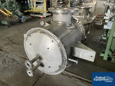 USED Buss ChemTech 320 Sq Ft Buss SMS Thin Film Evaporator, 316L S/S, 32/180#