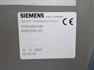 Siemens J31032-K2002-H454 Cockpit 15 Advanced Touch Interface Panel no cover New NIB