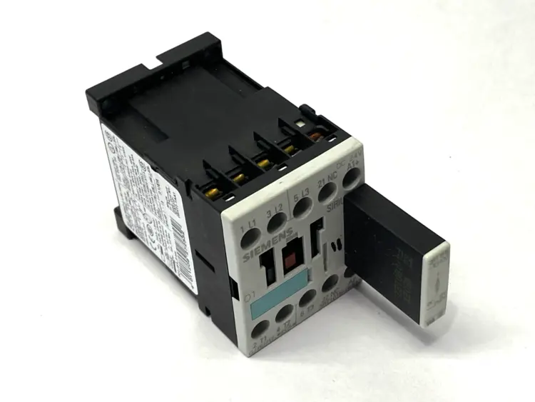 Used Siemens Power Contactor 3-P 7A w/ 3RT1916-1EH00 Surge Suppressor PLC Contactors Michigan US | Maverick Industrial Sales #1392606